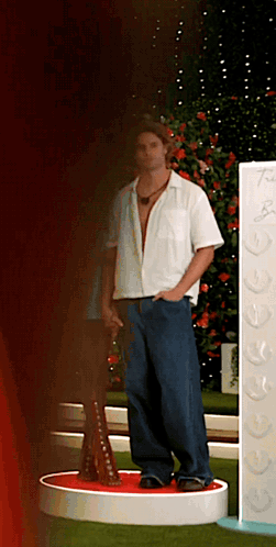 Man White Shirt Blue Jeans I Love You GIF