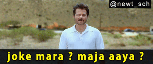 Man White Shirt In Field Joke Mara Maja Aaya GIF