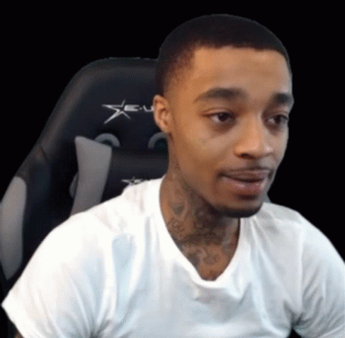 Man White Shirt On Gaming Chair With Star GIF