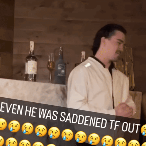 Man White Shirt Sign Even He Was Saddened
