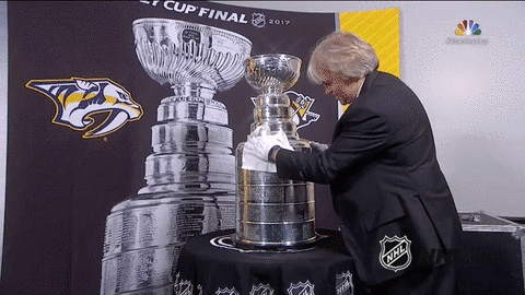 Man Wiping The Stanley Cup GIF
