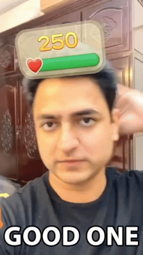 Man With 250 on Head Saying Good One