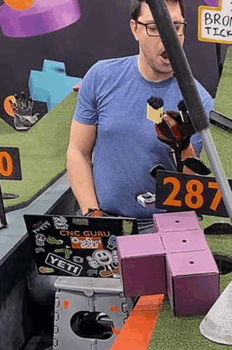 Man With 287 Sign