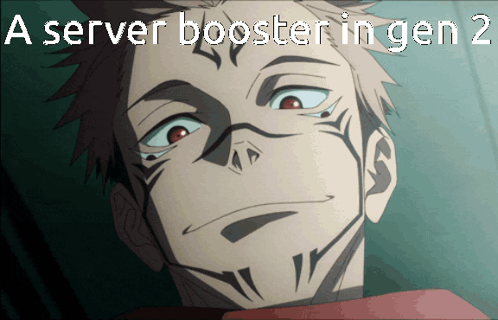 Man With A Server Booster In Gen 2 Above Him GIF