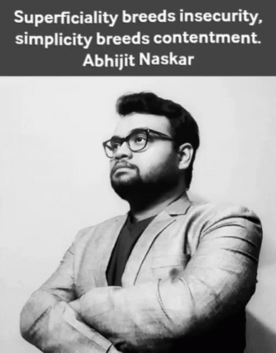Man with Abhijit Naskar Quote