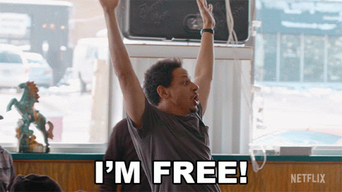 Man with Arms in the Air I m Free
