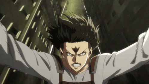 Man With Arms Outstretched Looking At Camera GIF