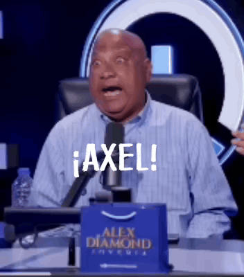 Man With Axel On Face At Microphone GIF