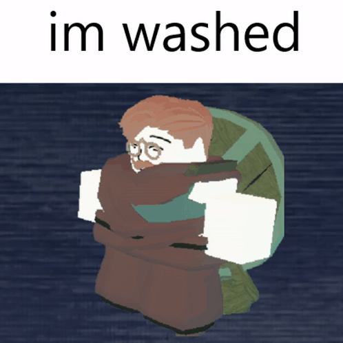 Man With Backpack Saying Im Washed