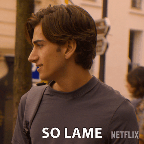 Man With Backpack Says So Lame