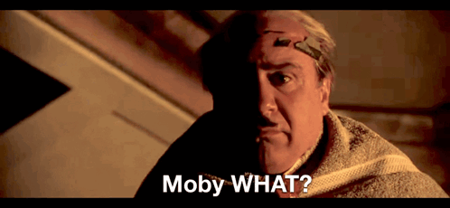 Man with Bandage Asking Moby