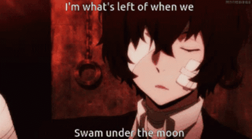 Man With Bandage I'm What's Left Of When We Swam Under The Moon GIF