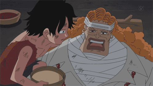 Man With Bandage On Head Talking To Boy GIF