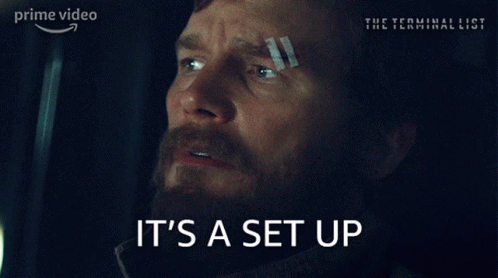 Man With Bandage Saying It's A Set Up GIF