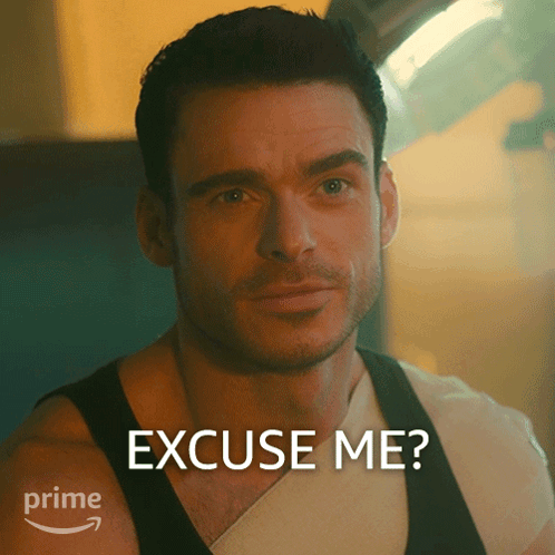 Man With Bandaged Arm Asking For Excuse GIF