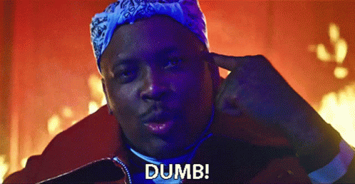 Man with Bandana Making Dumb Face