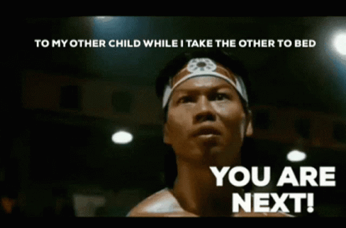 Man with Bandana Saying You Are Next