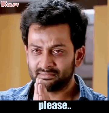 Man With Beard And Black Eye Saying Please GIF