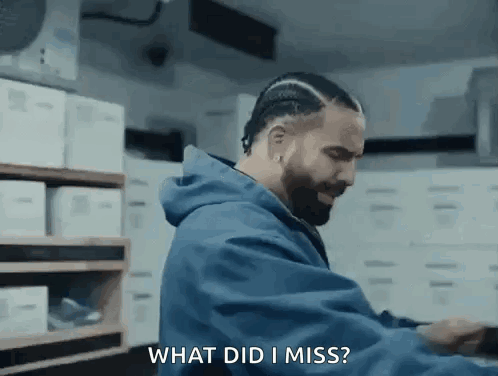 Man with Beard and Braids Asking What Did I Miss