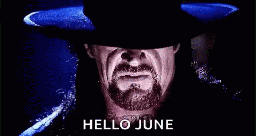 Man with Beard and Cowboy Hat Saying Hello June