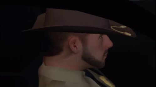 Man with Beard and Cowboy Hat