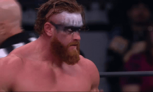 Man With Beard And Face Paint GIF