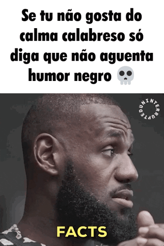 Man With Beard And Facts Text GIF