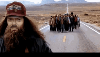 Man with Beard and Forrest Gump Hat