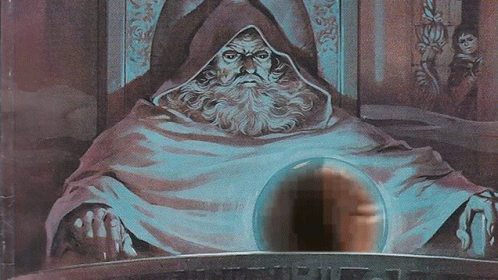 Man With Beard and Glass Ball