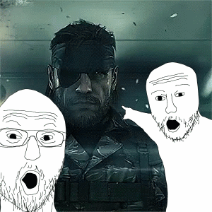 Man With Beard and Glasses Surrounded by Surprised Faces