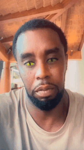 Man with Beard and Green Eyes