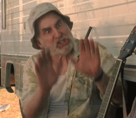 Man With Beard and Hat Holding Guitar