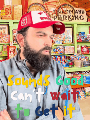 Man With Beard And Hat Saying Sounds Good GIF