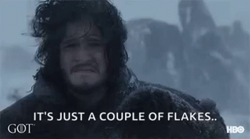 Man With Beard And Long Hair In Snow GIF