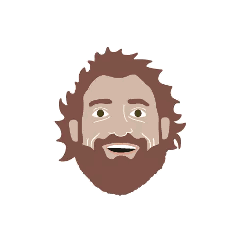 Man with Beard and Long Hair