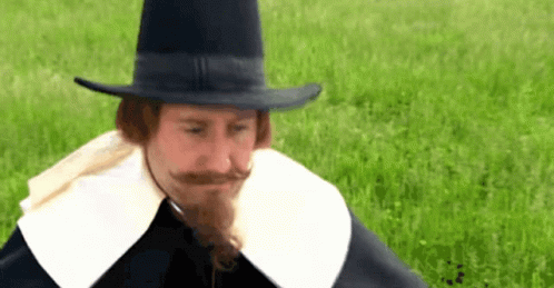 Man With Beard And Mustache In Black Hat GIF