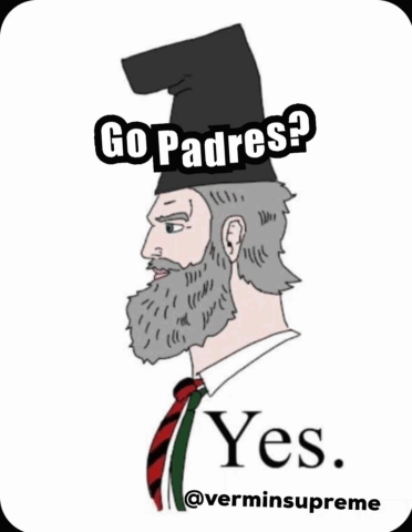 Man with Beard and Padres Hat