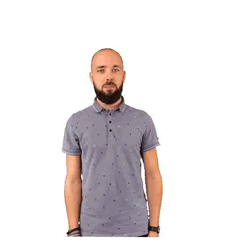 Man With Beard And Polo Shirt