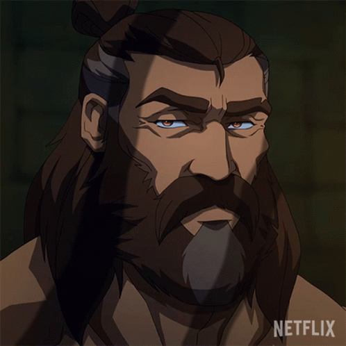 Man With Beard and Ponytail Sponsored by Netflix