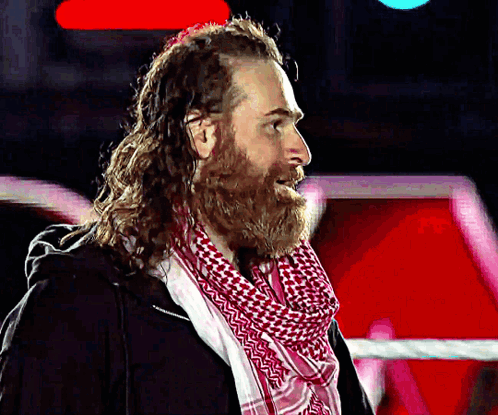 Man With Beard and Scarf
