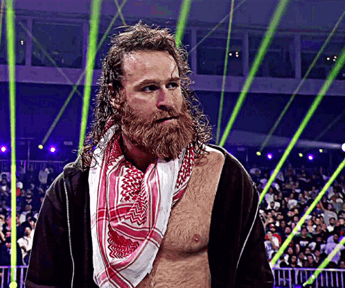 Man with Beard and Scarf