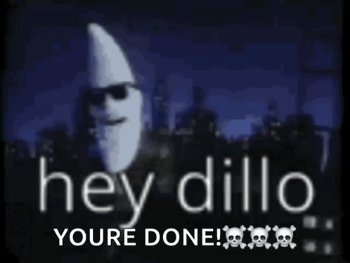 Man with Beard and Sunglasses Saying Hey Dillo