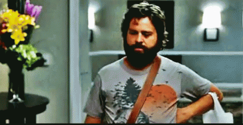 Man With Beard And Tree T-Shirt GIF