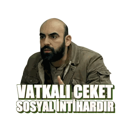 Man with Beard and Vatkali Ceket Sosyal Intihardir