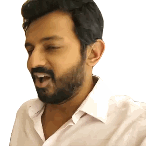 Man with Beard and White Shirt