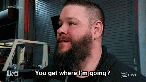 Man with Beard Asking Where He Is Going