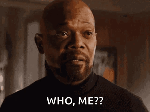 Man With Beard Asking Who Me GIF