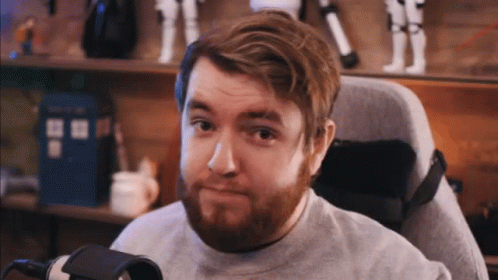 Man with Beard at Doctor Who Microphone