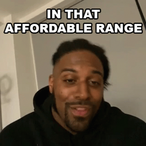 Man With Beard Funny Face Saying In That Affordable Range