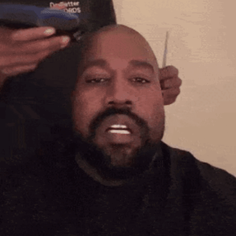 Man With Beard Getting Head Shaved